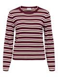 OBJESTER L/S RE KNIT PULLOVER NOOS windsor wine