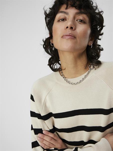 OBJESTER LS KNIT TOP NOOS sandshell