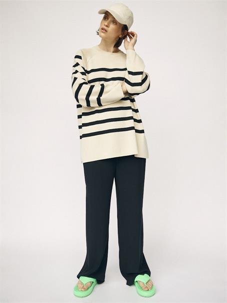 OBJESTER LS KNIT TOP NOOS sandshell