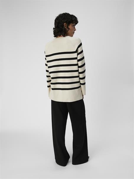OBJESTER LS KNIT TOP NOOS sandshell