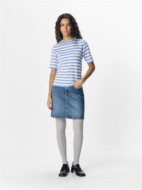 OBJESTER S/S NEW KNIT PULLOVER NOOS cornflower blue