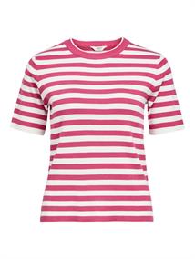 OBJESTER S/S NEW KNIT PULLOVER NOOS raspberry sorbet