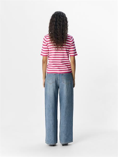 OBJESTER S/S NEW KNIT PULLOVER NOOS raspberry sorbet