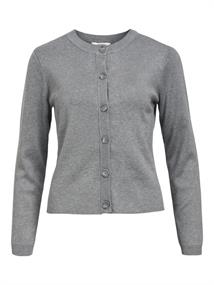 OBJESTER SLI L/S KNIT CARDIGAN NOOS medium grey melange