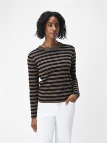 OBJESTER SLI L/S KNIT PULLOVER NOOS morel