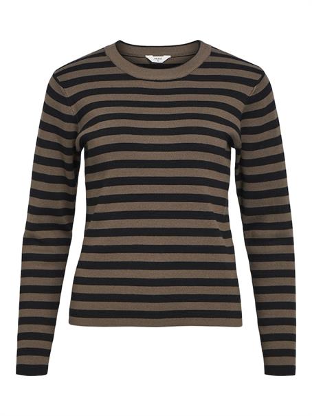 OBJESTER SLI L/S KNIT PULLOVER NOOS morel