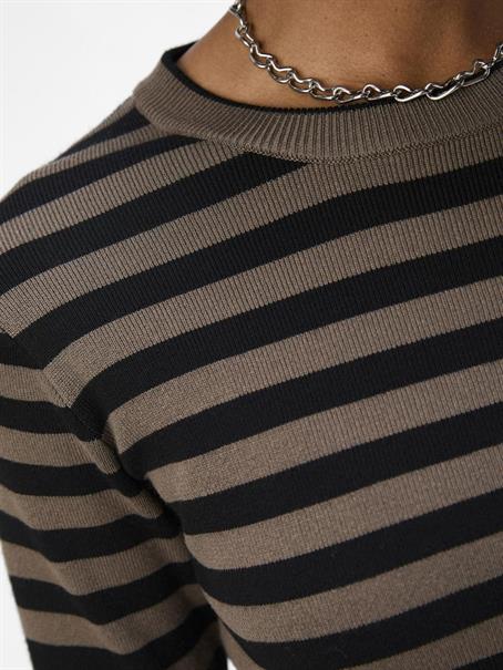 OBJESTER SLI L/S KNIT PULLOVER NOOS morel