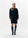 OBJEVE RE L/S SWEAT DRESS 137 black