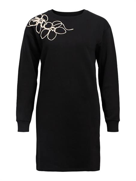 OBJEVE RE L/S SWEAT DRESS 137 black