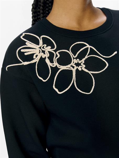 OBJEVE RE L/S SWEAT DRESS 137 black