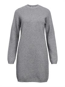 OBJFENYA RE L/S KNIT SHORT DRESS DIV medium grey melange