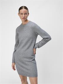 OBJFENYA RE L/S KNIT SHORT DRESS DIV medium grey melange