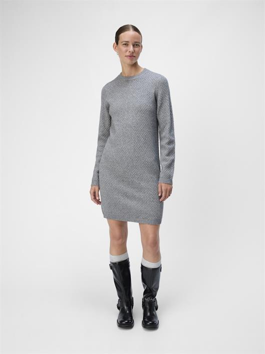 objfenya-re-l-s-knit-short-dress-div-medium-grey-melange