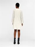 OBJFEODORA GIA L/S DRESS NOOS cloud dancer