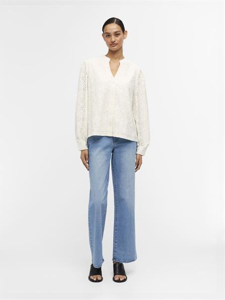 OBJFEODORA MARIKA L/S SHIRT NOOS cloud dancer