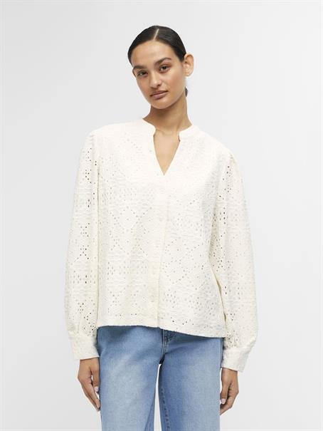 OBJFEODORA MARIKA L/S SHIRT NOOS cloud dancer