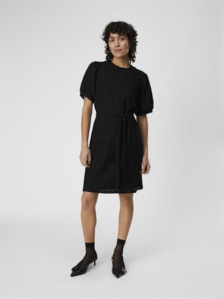 OBJFEODORA S/S SHORT DRESS NOOS black