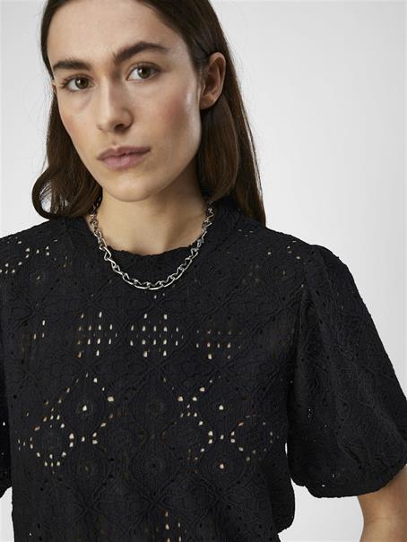 OBJFEODORA S/S TOP NOOS black