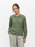 OBJFLORA RE LS KNIT BUTTON CARDIGAN NOOS bronze green