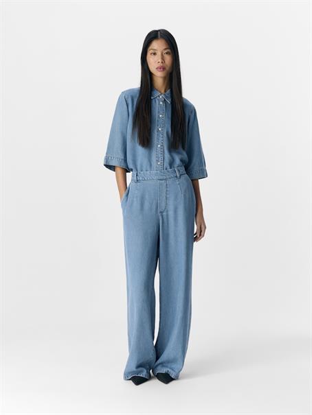 OBJFRAME LISA WIDE MW PANTS NOOS light blue denim