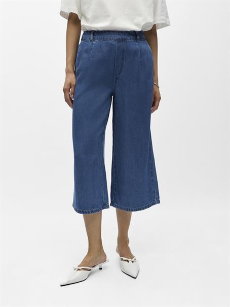 OBJFRAME MW CULOTTE PANT NOOS medium blue denim