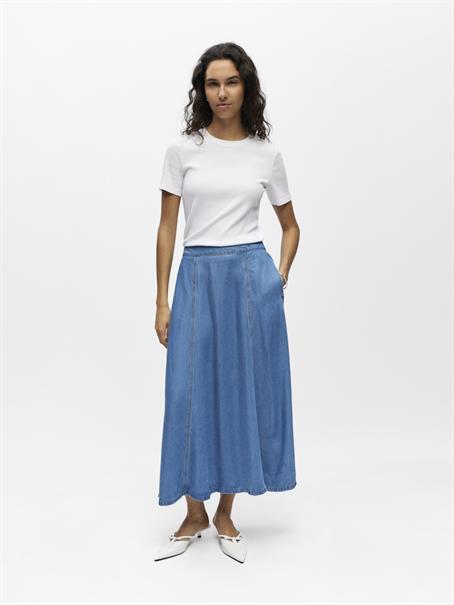 OBJFRAME MW DENIM SKIRT NOOS light blue denim