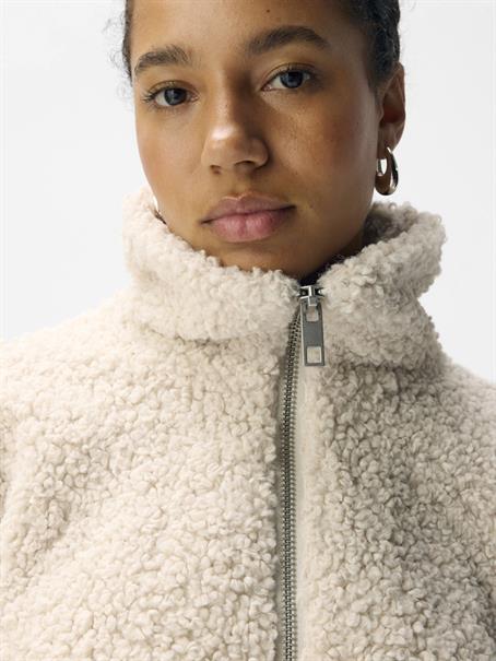 OBJFREYA RE L/S JACKET NOOS white sand