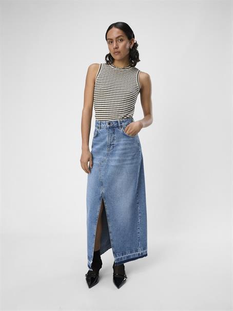 OBJHARPER HW DENIM SKIRT 132 medium blue denim