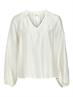 OBJHEIDI L/S LO V-NECK TOP NOOS cloud dancer