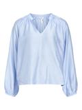 OBJHEIDI L/S LO V-NECK TOP NOOS cornflower blue