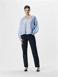 OBJHEIDI L/S LO V-NECK TOP NOOS cornflower blue
