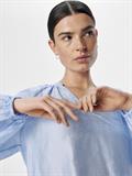 OBJHEIDI L/S LO V-NECK TOP NOOS cornflower blue