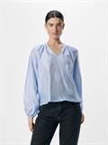 OBJHEIDI L/S LO V-NECK TOP NOOS cornflower blue