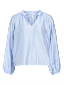 OBJHEIDI L/S LO V-NECK TOP NOOS cornflower blue