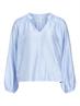 OBJHEIDI L/S LO V-NECK TOP NOOS cornflower blue