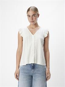 OBJHELEN NOUR RE S/S TOP 134 cloud dancer