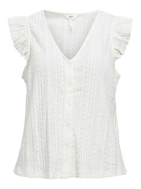 OBJHELEN NOUR RE S/S TOP 134 cloud dancer