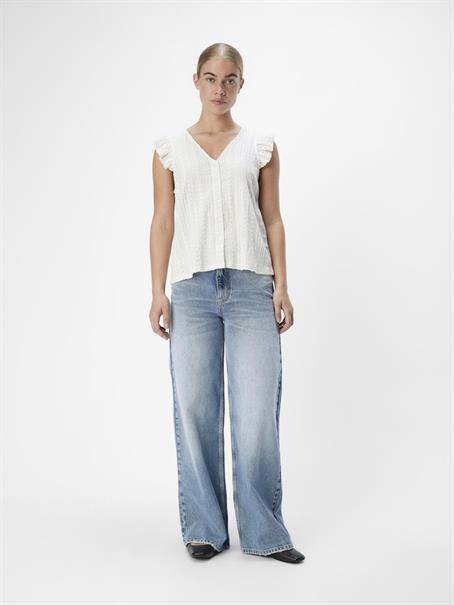 OBJHELEN NOUR RE S/S TOP 134 cloud dancer