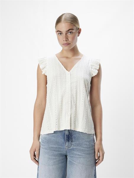 OBJHELEN NOUR RE S/S TOP 134 cloud dancer