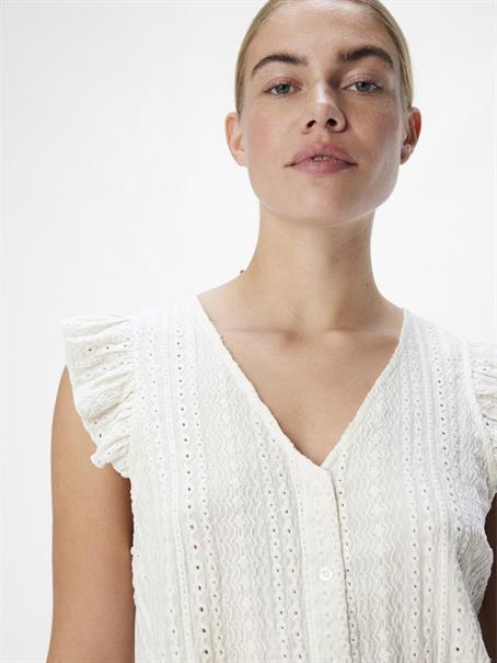 OBJHELEN NOUR RE S/S TOP 134 cloud dancer