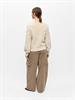 OBJHOLLOW L/S RE KNIT PULLOVER NOOS birch