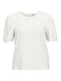 OBJILLY S/S RE O-NECK TOP 138 cloud dancer