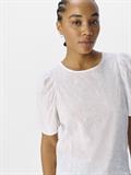 OBJILLY S/S RE O-NECK TOP 138 cloud dancer