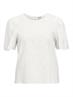 OBJILLY S/S RE O-NECK TOP 138 cloud dancer