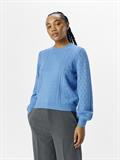 OBJINGE L/S RE O-NECK KNIT NOOS cornflower blue