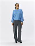 OBJINGE L/S RE O-NECK KNIT NOOS cornflower blue