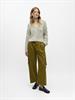 OBJINUK L/S LO KNIT PULLOVER 142 white sand