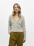 OBJINUK L/S LO KNIT PULLOVER 142 white sand