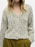 OBJINUK L/S LO KNIT PULLOVER 142 white sand
