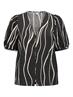 OBJJACIRA S/S V-NECK TOP NOOS black2